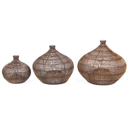 La lámpara colgante Desert Gourd Nogal Oscuro Mediana Bazar Bizar