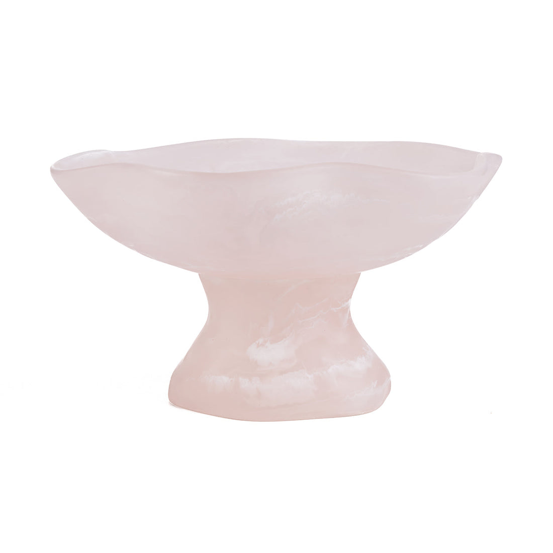 El soporte para frutas orgánico de resina rosa y blanco Bazar Bizar