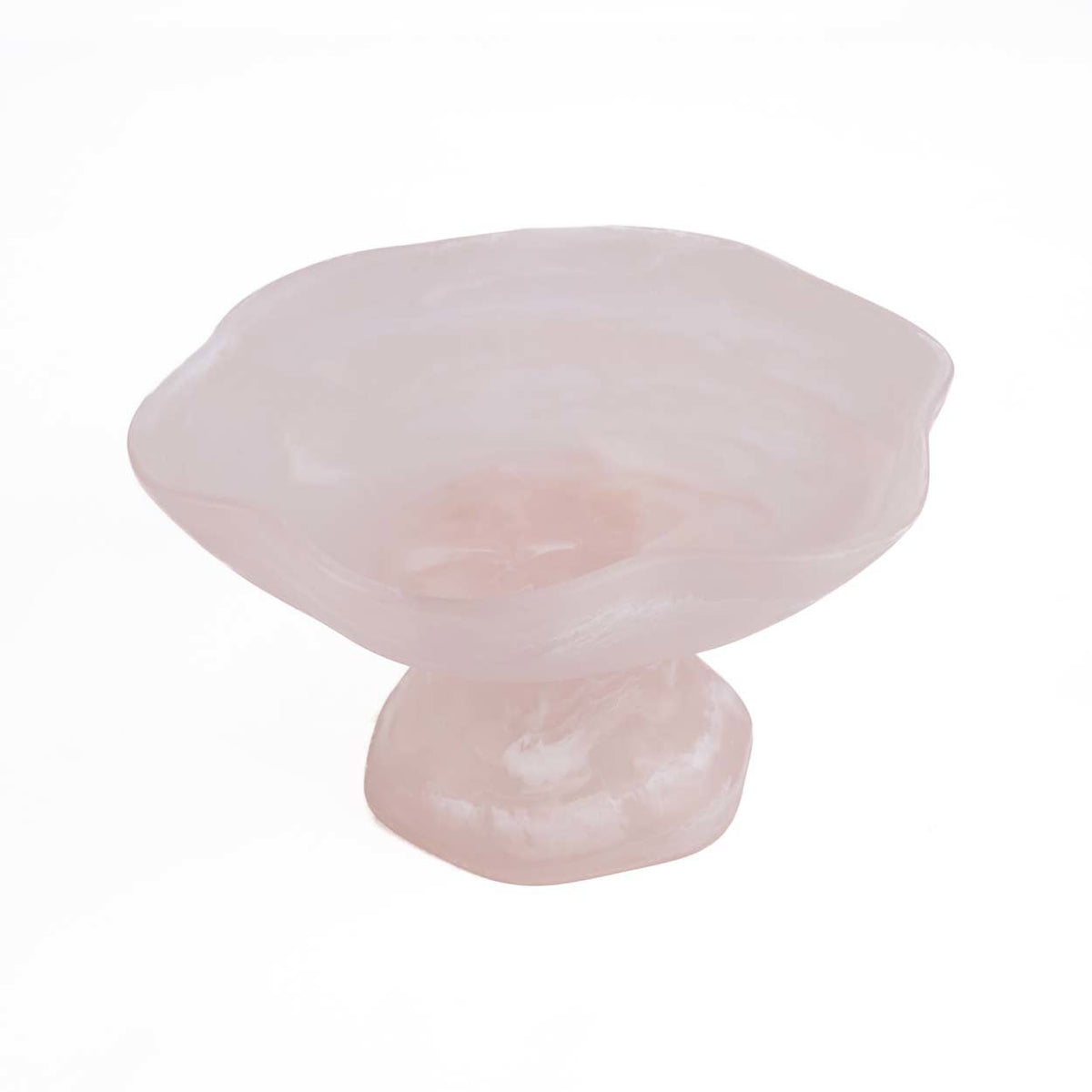 El soporte para frutas orgánico de resina rosa y blanco Bazar Bizar