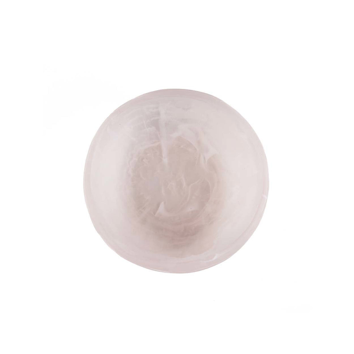 El cuenco orgánico de resina rosa y blanco pequeño Bazar Bizar