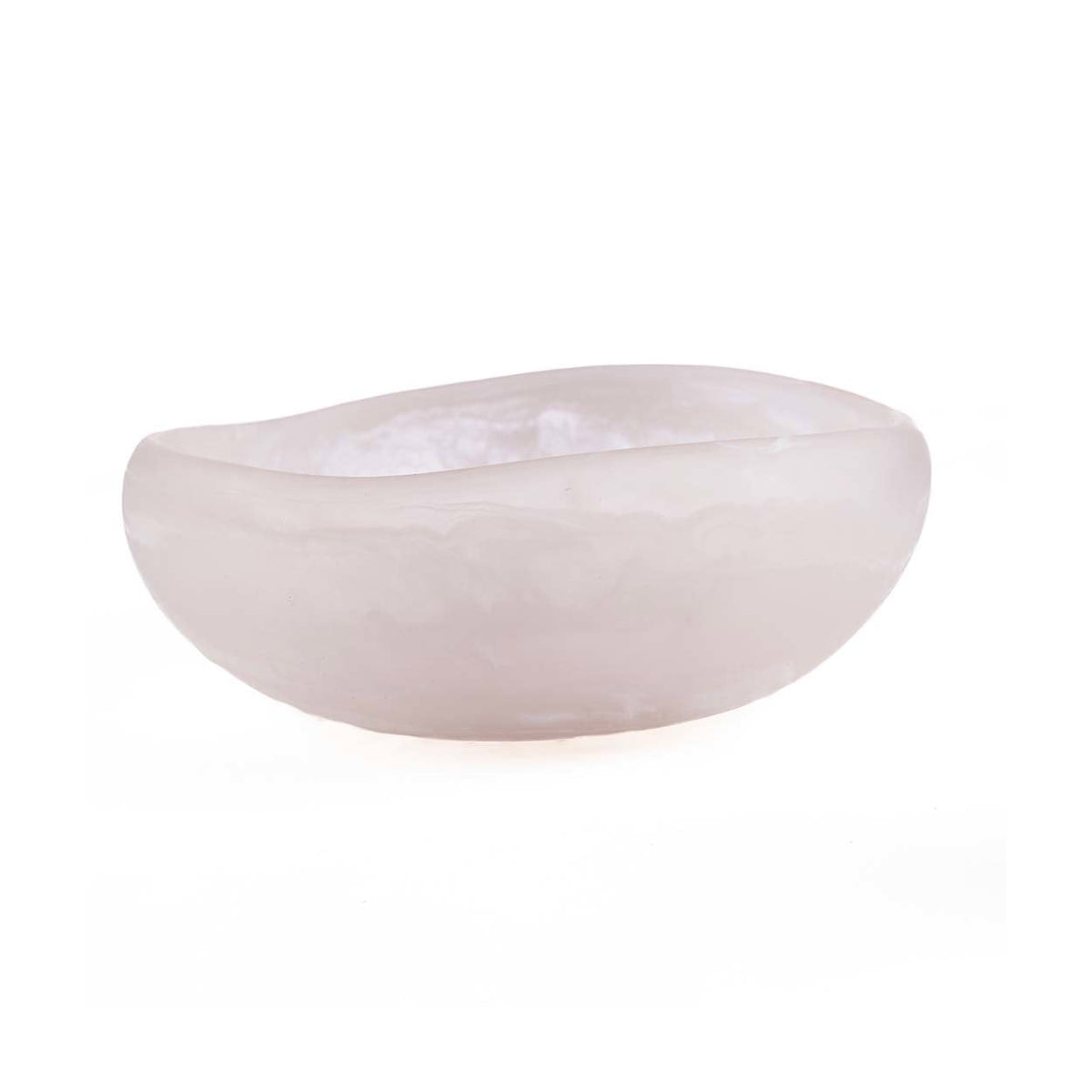 El cuenco orgánico de resina - Rosa y blanco - Large Bazar Bizar