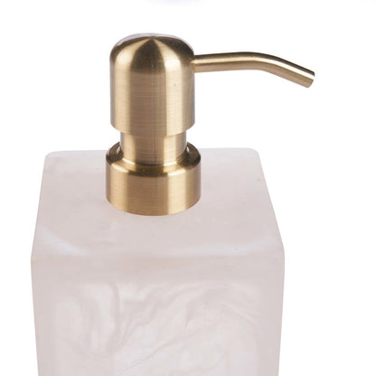 El dispensador de jabón de resina- Rosa Blanco Bazar Bizarro