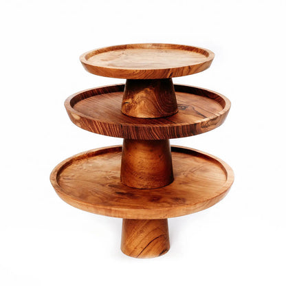 La tabla para tartas Teak Root - L Bazar Bizar