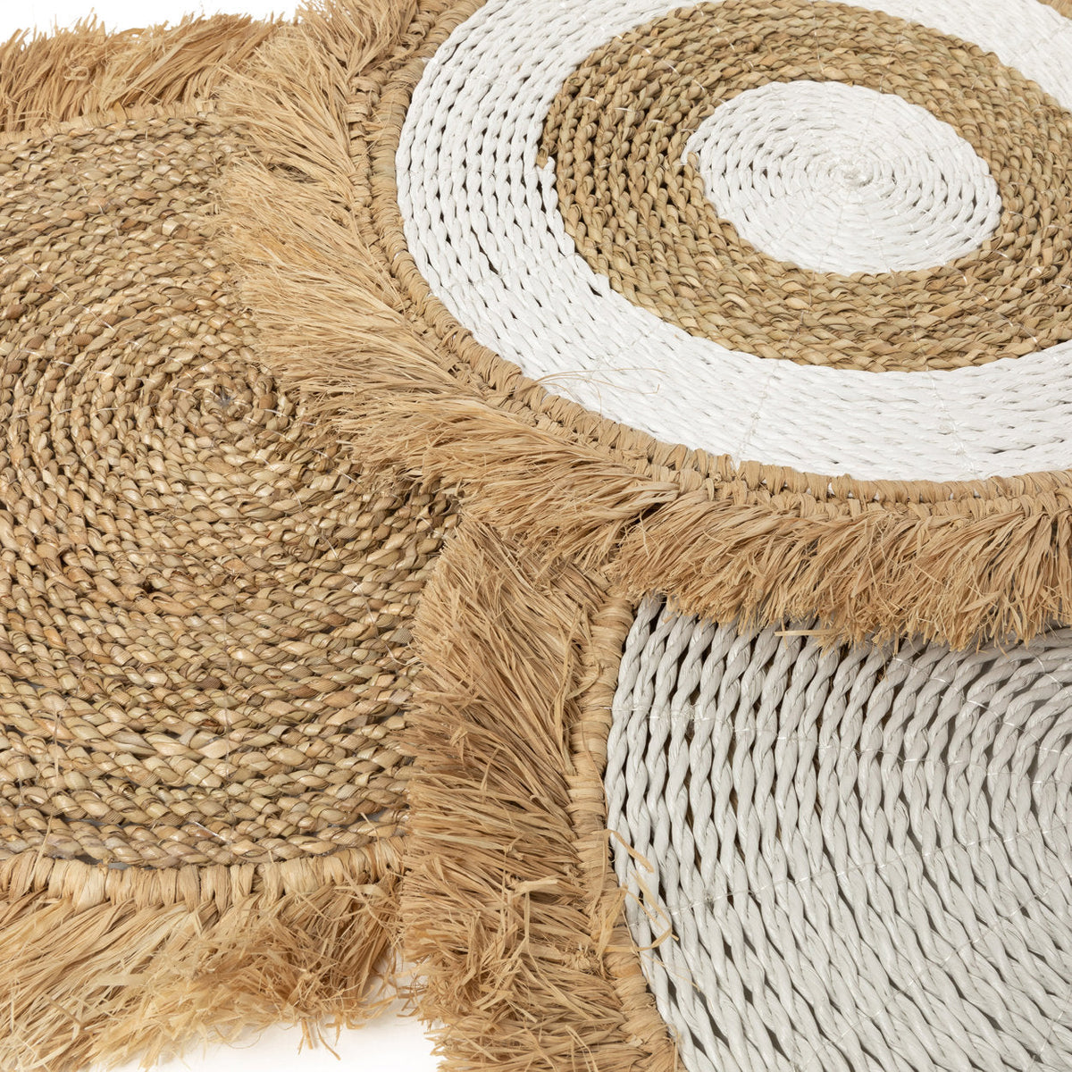 El mantel individual de hierba marina y rafia - Bazar Naturel Bizar