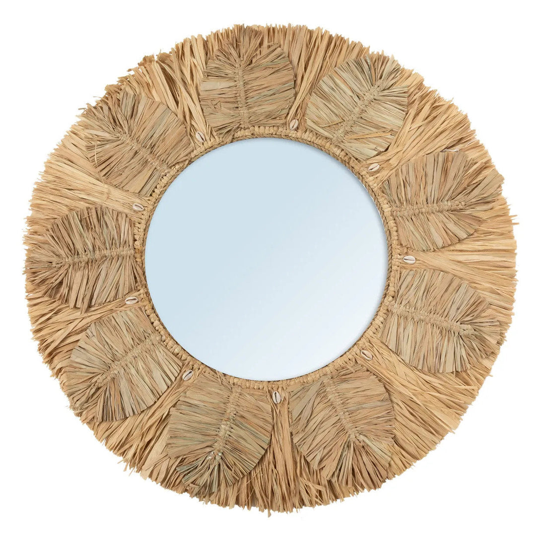 El espejo Palm Tree - Natural - M 60x60cm Bazar Bizar