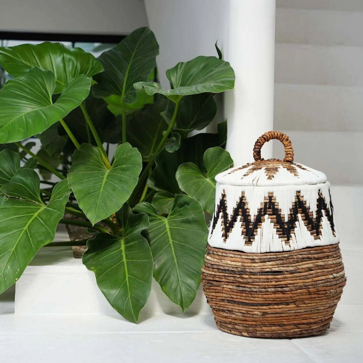La Little Bay Beach Cesta Blanco Natural Mediano Bazar Bizarro