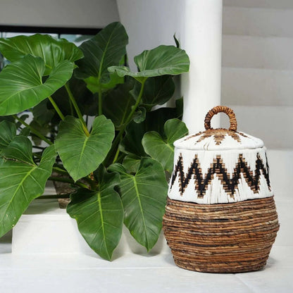 La Little Bay Beach Cesta Blanco Natural Mediano Bazar Bizarro