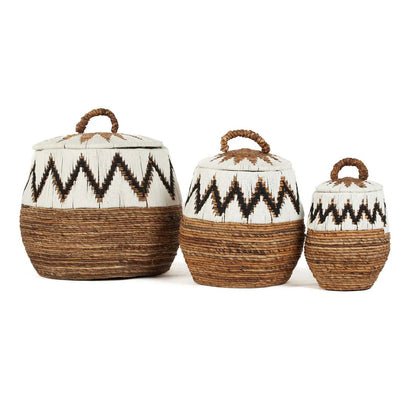 La Little Bay Beach Cesta Blanco Natural Mediano Bazar Bizarro