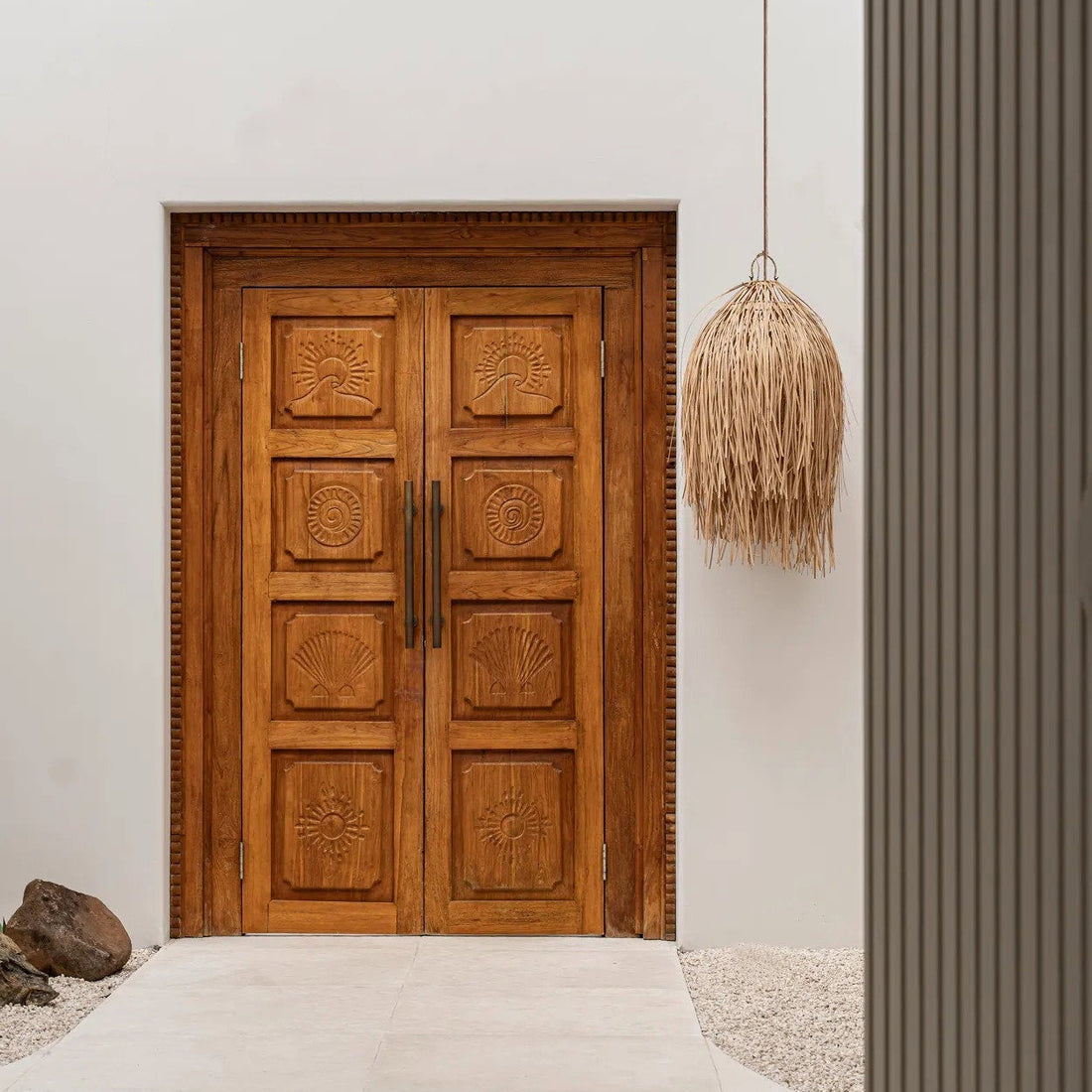 La lámpara colgante Shaggy Natural M Bazar Bizar
