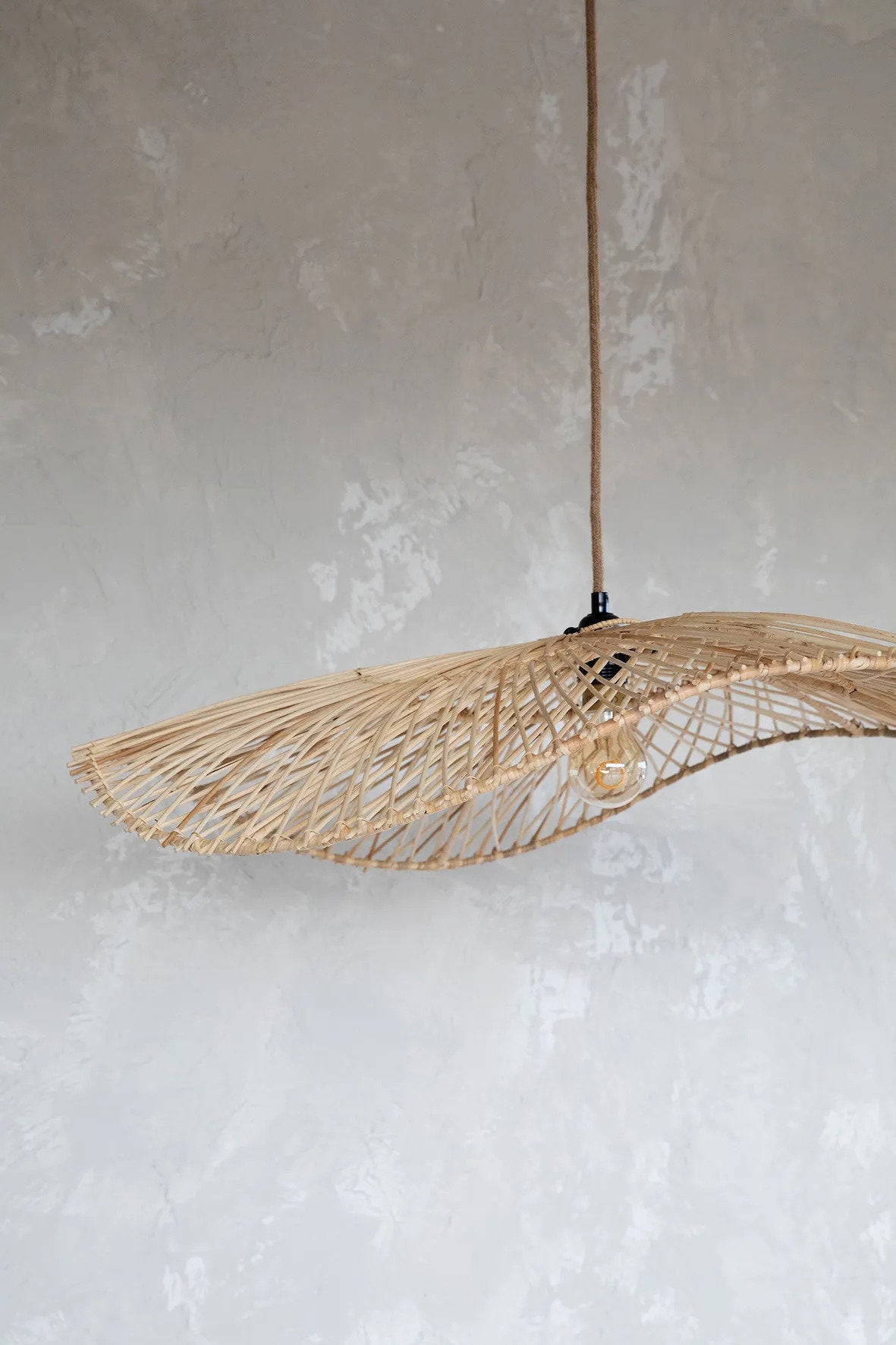 Lámpara colgante Chapeau Naturel Large Bazar Bizar