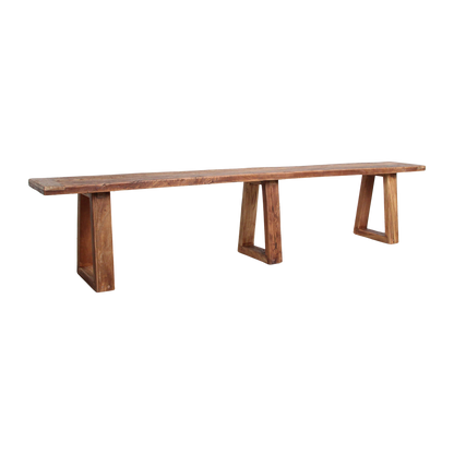 Banco de comedor de madera de teca Farmwood 220cm Raw Materials