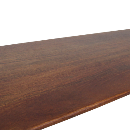 Banco de comedor Bullnose Madera de Mango Marrón 180cm Raw Materials