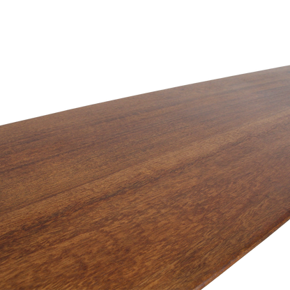 Banco de comedor Bullnose Madera de Mango Marrón 240cm Raw Materials