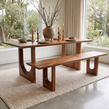 Sofá de comedor Bullnose biselado de 180 cm Raw Materials