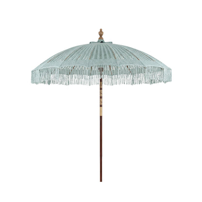 Sombrilla Bali Macramé Verde Ø250cm Todo Bien