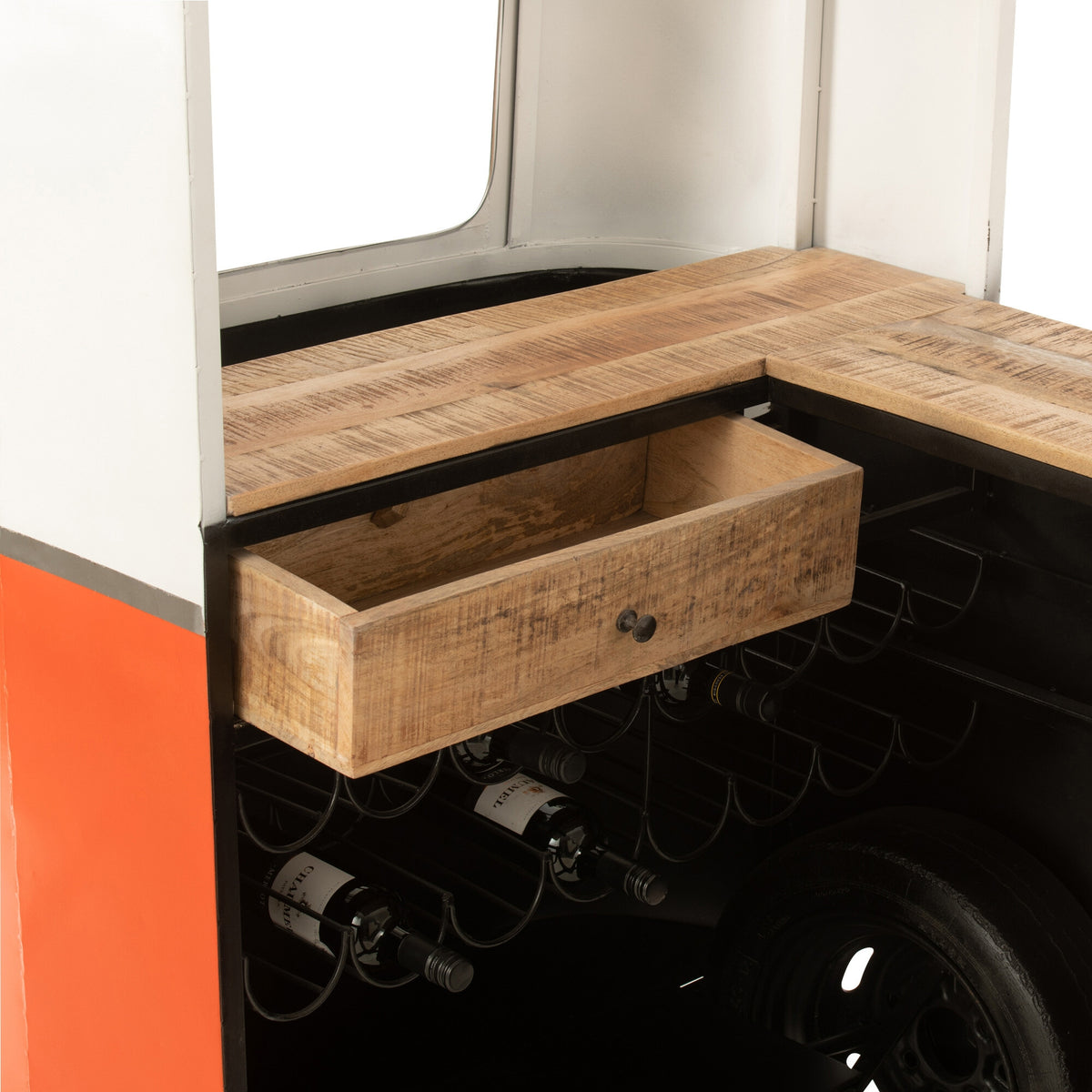 Mueble de bar Retro Bus naranja J-Line