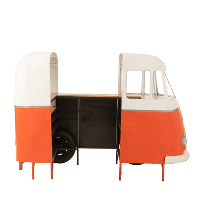 Mueble de bar Retro Bus naranja J-Line