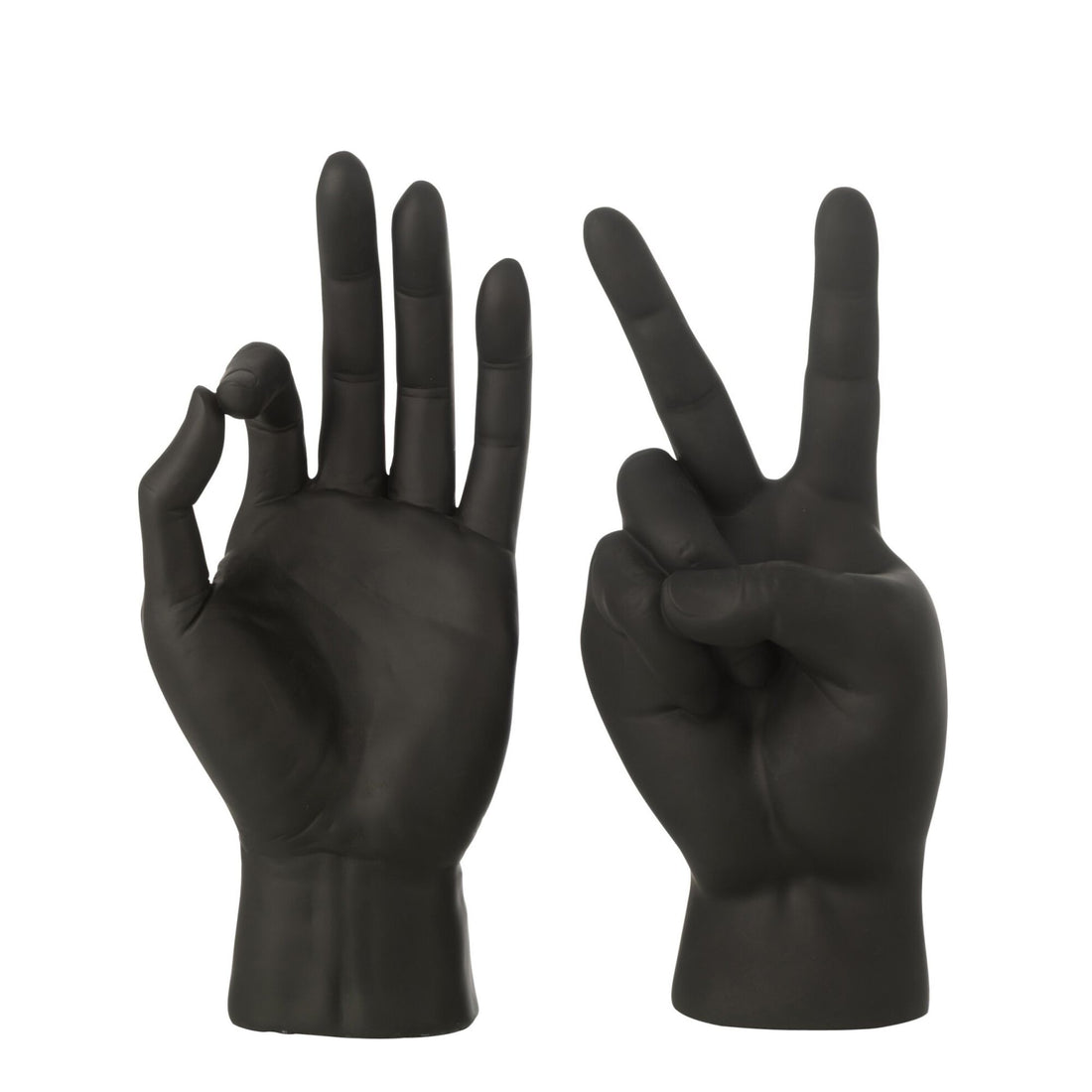 Figura de Lengua de Signos de Polirresina Negra Surtido de J-Line