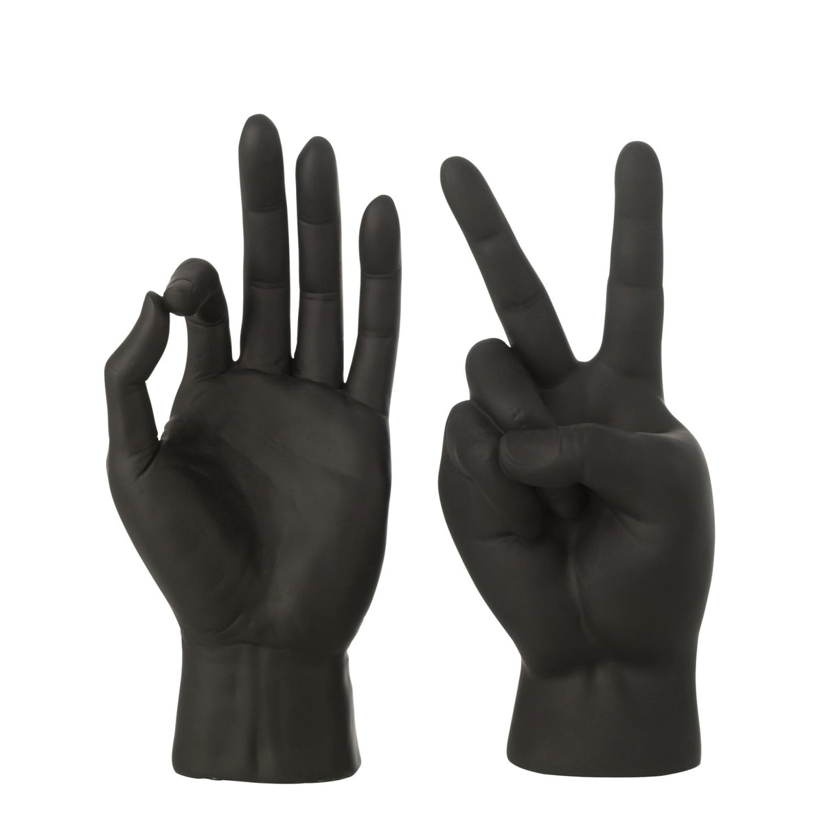 Figura de Lengua de Signos de Polirresina Negra Surtido de J-Line