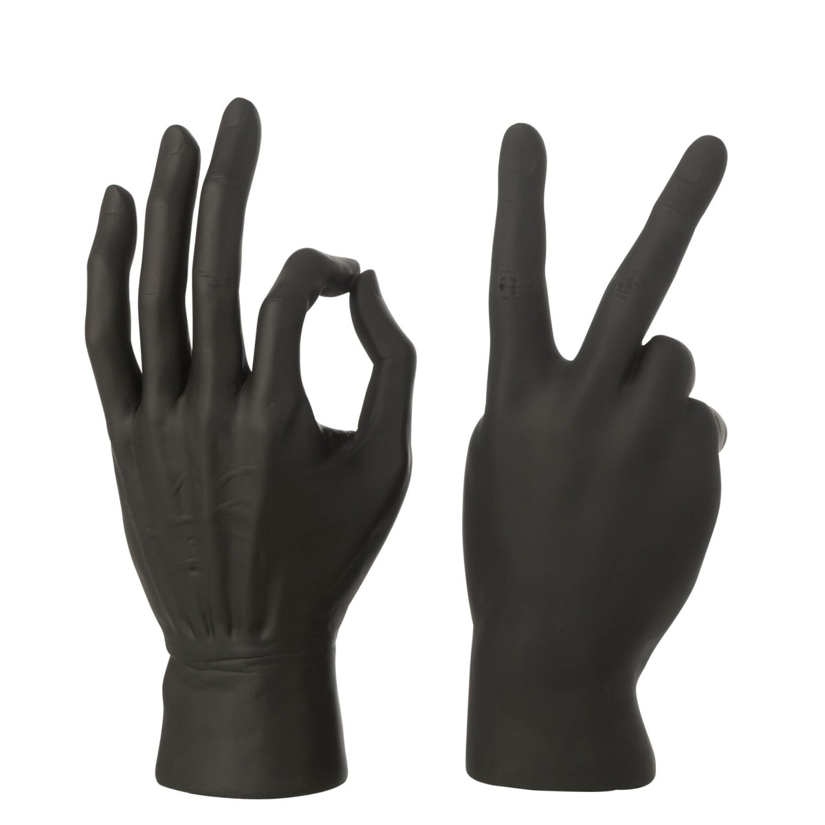 Figura de Lengua de Signos de Polirresina Negra Surtido de J-Line