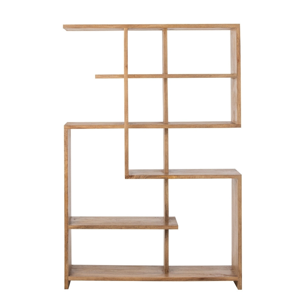 Librería de madera de mango natural J-Line
