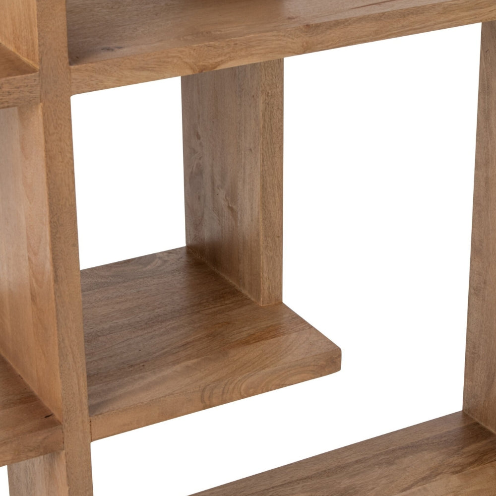 Librería de madera de mango natural J-Line