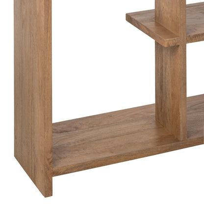 Librería de madera de mango natural J-Line