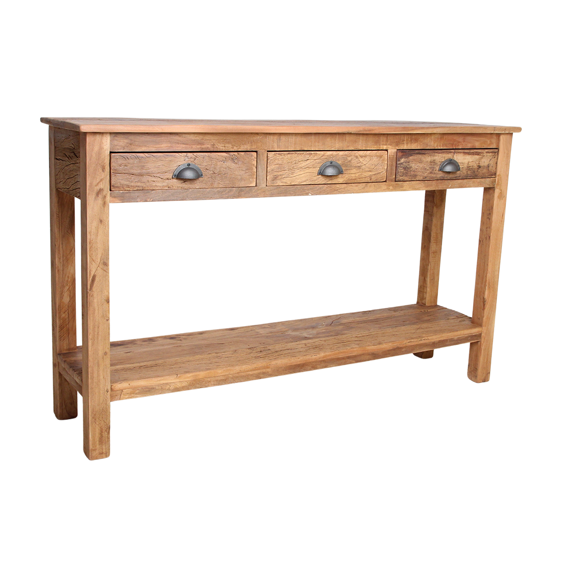 Mesa auxiliar Farmwood con 3 cajones Raw Materials