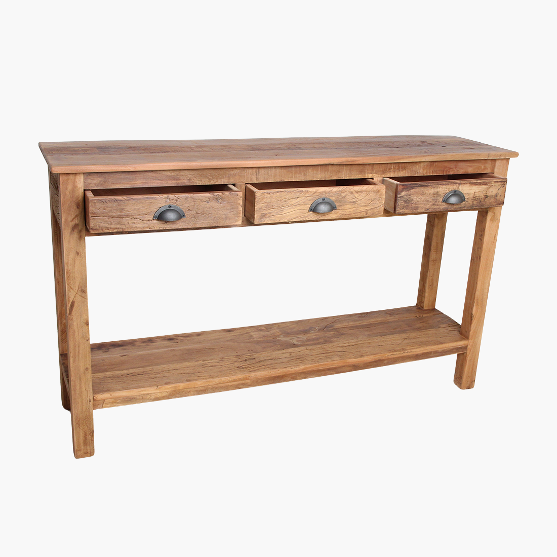 Mesa auxiliar Farmwood con 3 cajones Raw Materials