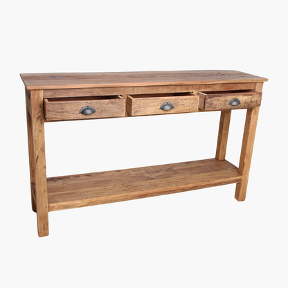 Mesa auxiliar Farmwood con 3 cajones Raw Materials