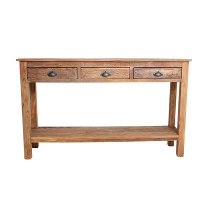 Mesa auxiliar Farmwood con 3 cajones Raw Materials