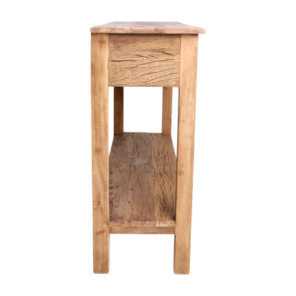 Mesa auxiliar Farmwood con 3 cajones Raw Materials