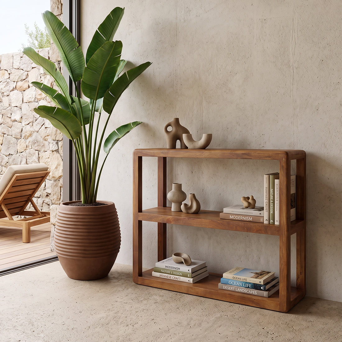 Estante Bullnose con 3 Estantes Raw Materials