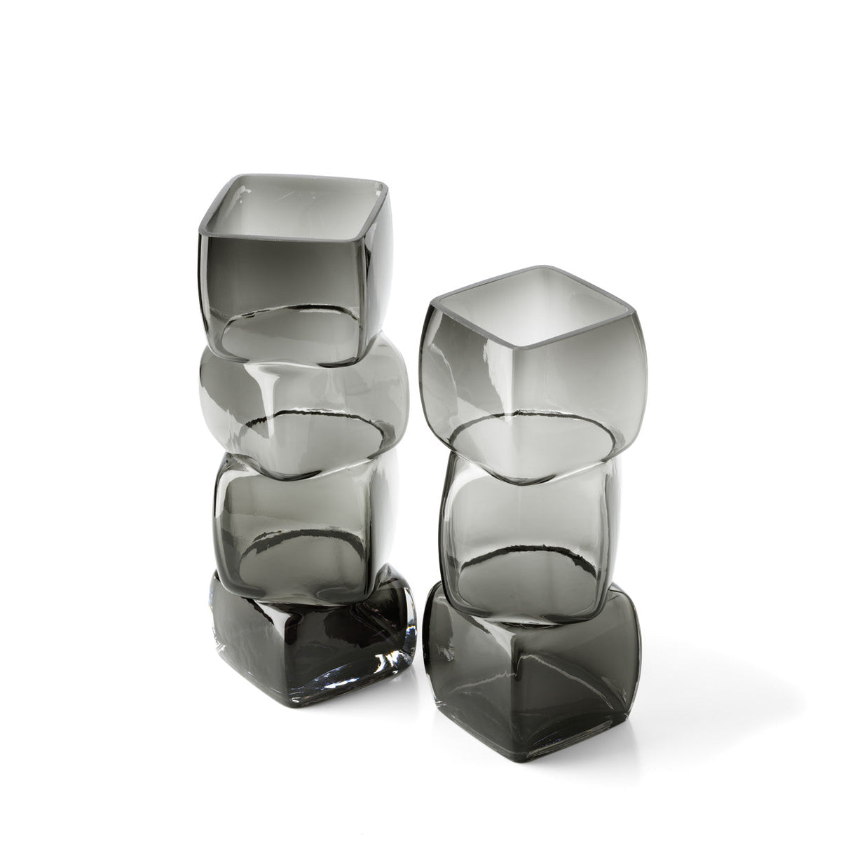 Jarrón Cubes – Gris oscuro – L