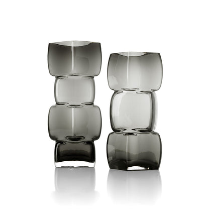 Jarrón Cubes – Gris oscuro – M Bazar Bizar
