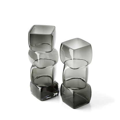 Jarrón Cubes – Gris oscuro – M Bazar Bizar