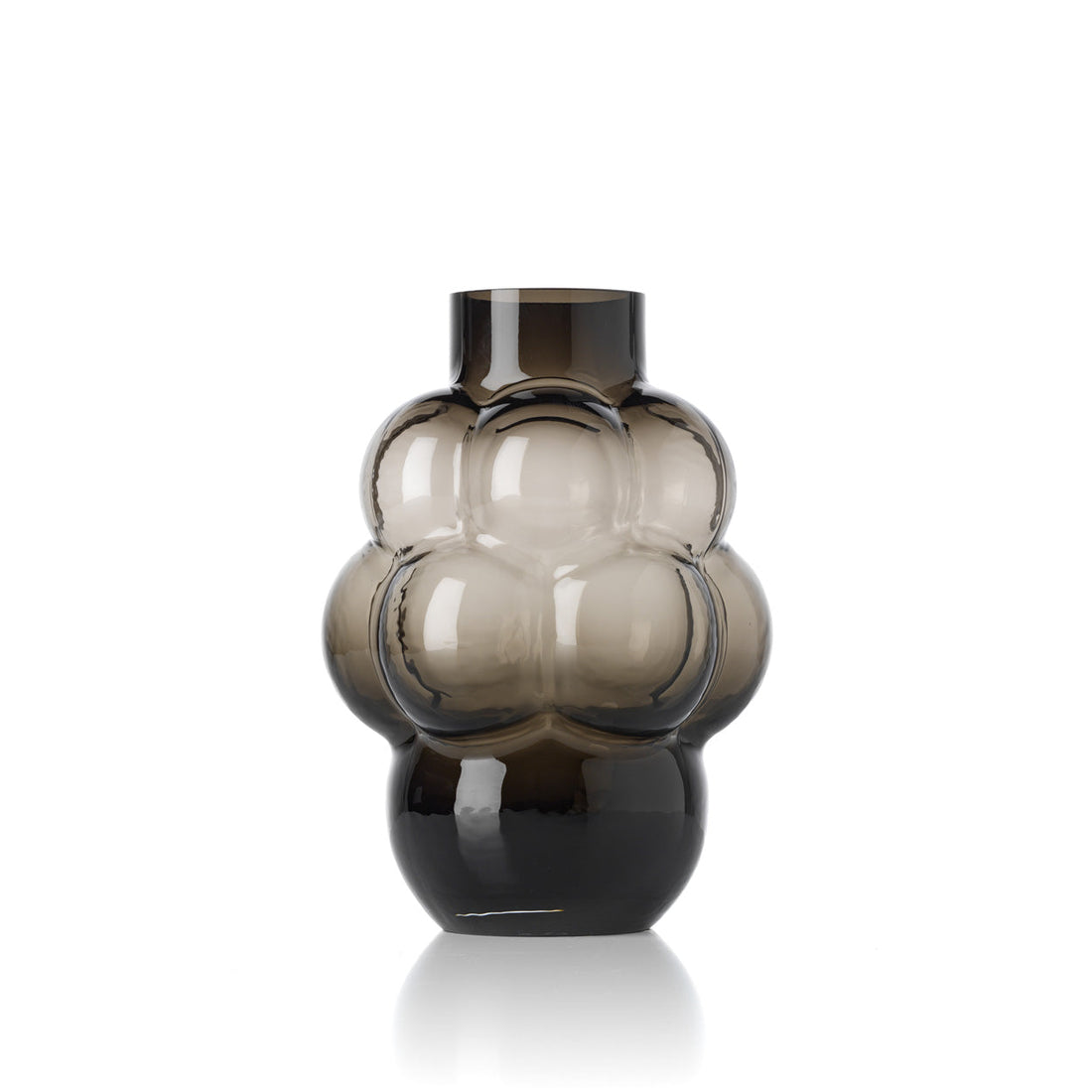 El jarrón Grape – Gris oscuro – L