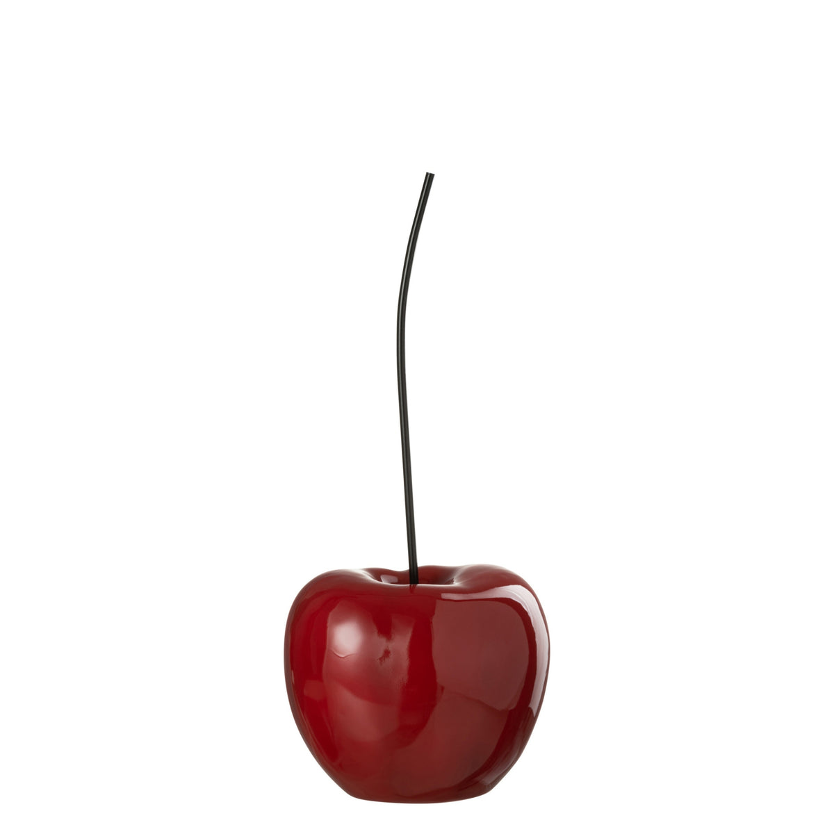 Cereza de resina rojo brillante pequeña L20cmxB17cmxH42cm