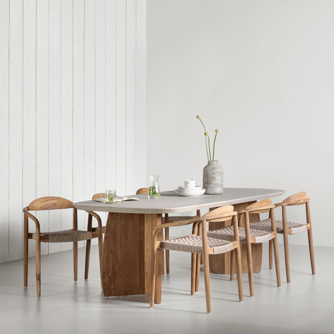 DTP Home Nova Mesa de comedor Travertino 250cm