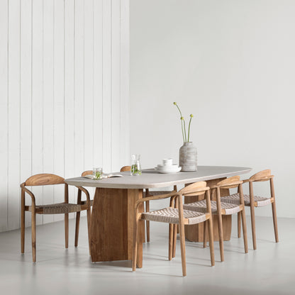 DTP Home Mesa de comedor Nova Travertino 220cm