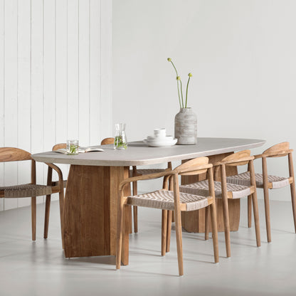 DTP Home Mesa de comedor Nova Travertino 220cm