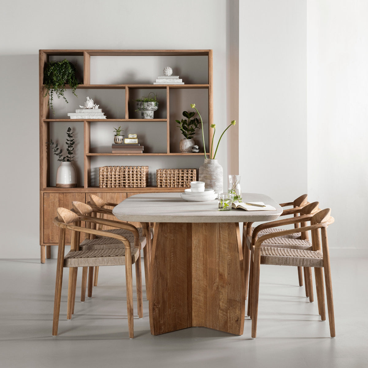 DTP Home Mesa de comedor Nova Travertino 220cm