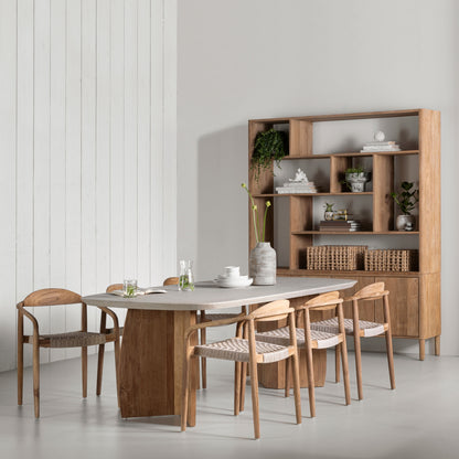 DTP Home Mesa de comedor Nova Travertino 220cm