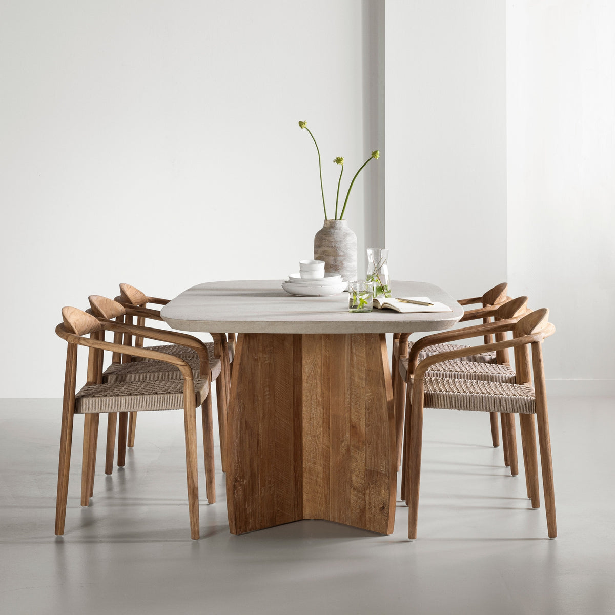 DTP Home Nova Mesa de comedor Travertino 250cm