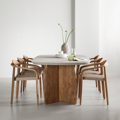 DTP Home Mesa de comedor Nova Travertino 220cm