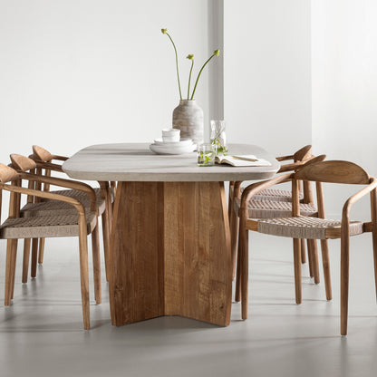 DTP Home Mesa de comedor Nova Travertino 220cm