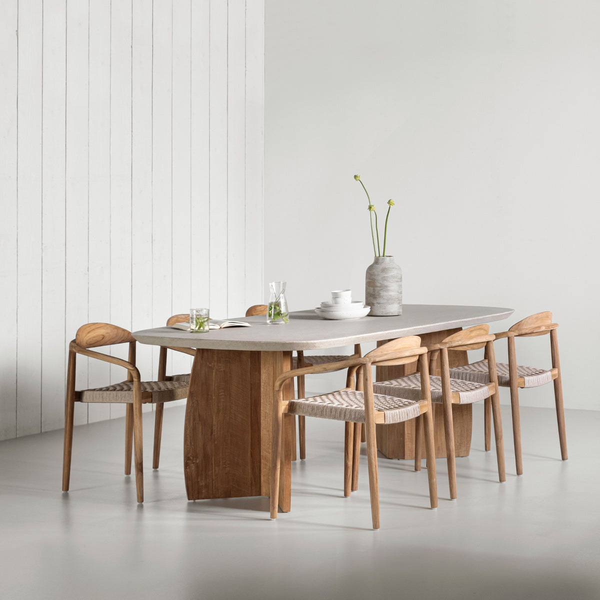 DTP Home Mesa de comedor Nova Travertino 220cm