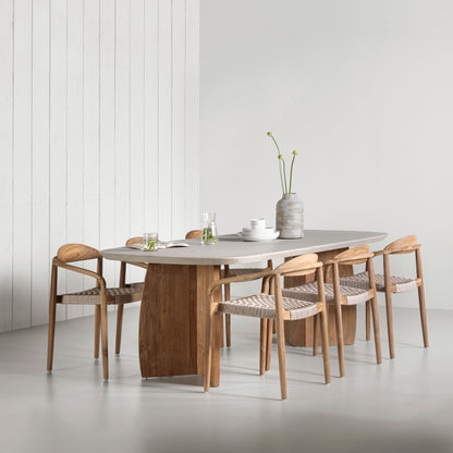 DTP Home Mesa de comedor Nova Travertino 220cm