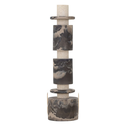 MUST Living Escultura Decorativa Alba Negro Crema Set de 2