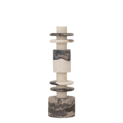 MUST Living Escultura Decorativa Alba Negro Crema Set de 2